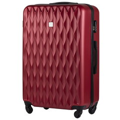 Темно-красный большой чемодан WHITE EAGLE цена и информация | Чемоданы, дорожные сумки | kaup24.ee