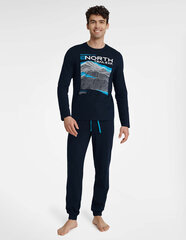 Pidžaama meestele, sinine hind ja info | Meeste hommikumantlid, pidžaamad | kaup24.ee