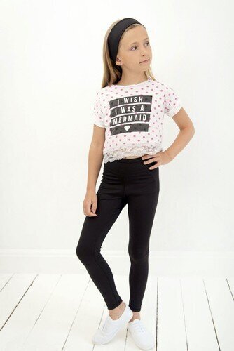 Püksid tüdrukutele, must hind ja info | Tüdrukute retuusid, püksid | kaup24.ee