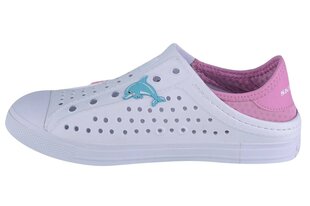 Spordijalatsid tüdrukutele Skechers Guzman Steps 308310L-WHT, valge hind ja info | Laste spordijalatsid | kaup24.ee