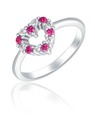 JVD Романтичное серебряное кольцо с цирконами SVLR0434SH2BR цена и информация | Кольцо | kaup24.ee
