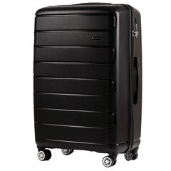 Черный большой чемодан PREDATOR цена и информация | Чемоданы, дорожные сумки | kaup24.ee