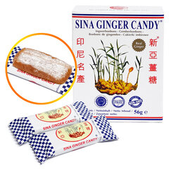 Ingveri pastillid, Ginger Candy, SINA, 56 g hind ja info | Maiustused | kaup24.ee
