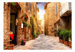 Fototapeet - Colourful Street in Tuscany hind ja info | Fototapeedid | kaup24.ee