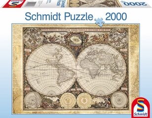 Schmidt 58178 Historical World Map Пазл 2000шт цена и информация | Пазлы | kaup24.ee