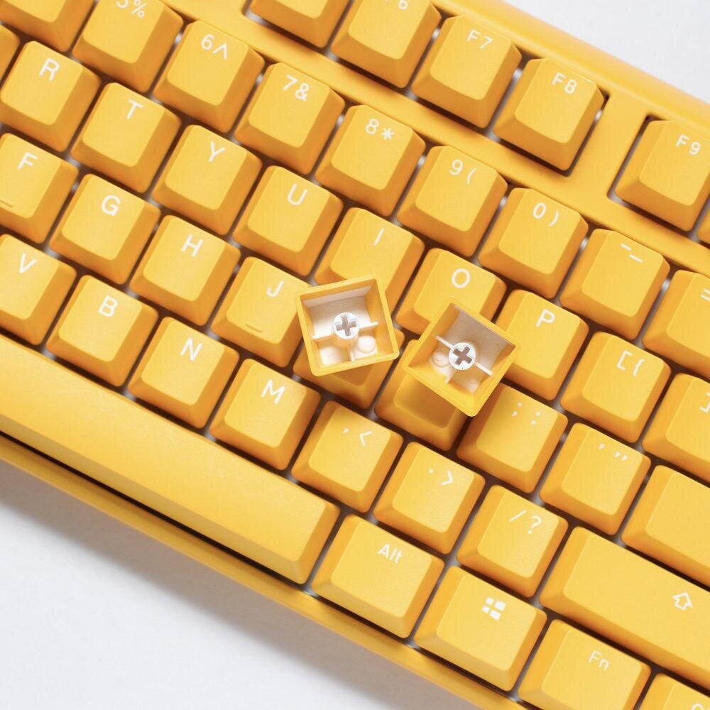 Mehaaniline klaviatuur Ducky One 3 kollane täissuuruses, Cherry MX hõbedane цена и информация | Klaviatuurid | kaup24.ee