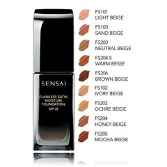 Увлажняющая основа под макияж Sensai Flawless Liquid Foundation SPF25, Fs103 Sand Beige, 30 мл цена и информация | Пудры, базы под макияж | kaup24.ee