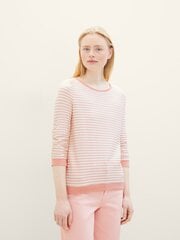 Женская футболка Tom Tailor, розовый/белый цена и информация | Женские блузки, рубашки | kaup24.ee