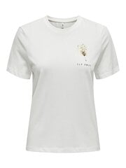 Женская футболка Only, белый цена и информация | Женские футболки | kaup24.ee