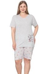 женская пижама ulr114 - темно-серый/розовый 124442-7 цена и информация | Женские пижамы, ночнушки | kaup24.ee