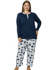 Pidžaama naistele, sinine hind ja info | Öösärgid, pidžaamad | kaup24.ee
