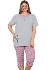 Серая женская пижама-двойка P1071-PI-48/50 цена и информация | Женские пижамы, ночнушки | kaup24.ee