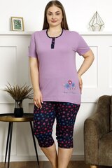 Фиолетовая женская пижама больших размеров P1008-VI-48/50 цена и информация | Женские пижамы, ночнушки | kaup24.ee
