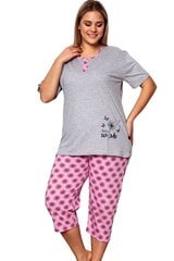 женская пижама ulr114 - темно-серый/розовый 124442-7 цена и информация | Женские пижамы, ночнушки | kaup24.ee