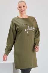 Блузка-туника цвета хаки O180-HA-44 цена и информация | Женские блузки, рубашки | kaup24.ee