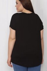 Черная вискозная рубашка женская C753-JU-46 цена и информация | Женские блузки, рубашки | kaup24.ee
