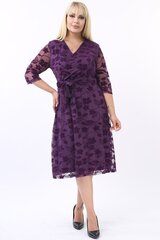 Фиолетовое платье с ремешком F4002-VI-44/46 цена и информация | Платья | kaup24.ee