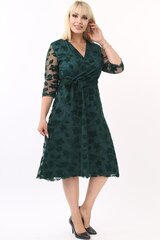 Темно-зеленое платье F4002-ZA-44/46 цена и информация | Платья | kaup24.ee