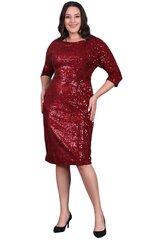 Kleit naistele T1330, punane hind ja info | Kleidid | kaup24.ee