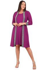 Kleit naistele T1323, roosa hind ja info | Kleidid | kaup24.ee