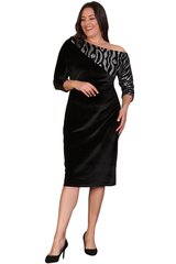 Kleit naistele T1321, must hind ja info | Kleidid | kaup24.ee