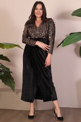 Kleit naistele T1322, must hind ja info | Kleidid | kaup24.ee