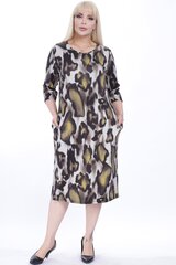 Kleit naistele F4014, pruun hind ja info | Kleidid | kaup24.ee
