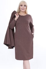 Kleit naistele F5013, pruun hind ja info | Kleidid | kaup24.ee