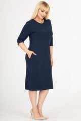 Темно-синее платье F5031-48/50 цена и информация | Платья | kaup24.ee