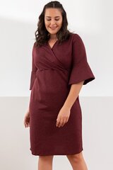Бордовое платье F1814-B-44 цена и информация | Платья | kaup24.ee