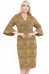 Kleit naistele F4036, kollane hind ja info | Kleidid | kaup24.ee