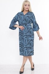 Kleit naistele F4038, sinine цена и информация | Платья | kaup24.ee