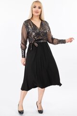 Kleit naistele F4021, must hind ja info | Kleidid | kaup24.ee