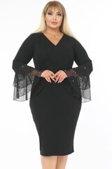 Kleit naistele T1242, must hind ja info | Kleidid | kaup24.ee