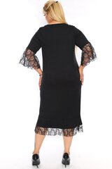 Kleit naistele F1828, must hind ja info | Kleidid | kaup24.ee