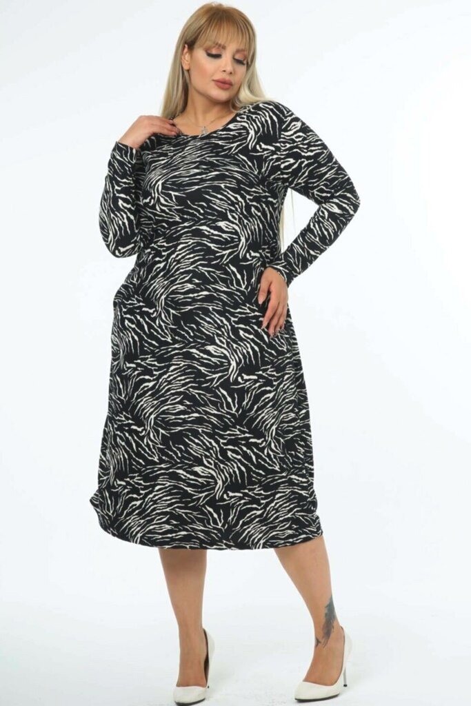 Kleit naistele L252, must hind ja info | Kleidid | kaup24.ee