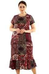 Kleit naistele F552, punane цена и информация | Платья | kaup24.ee