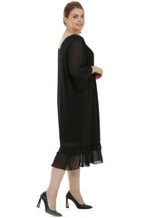 Черное шифоновое платье F1004-44/46 цена и информация | Платья | kaup24.ee