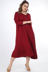 Kleit naistele V41, punane цена и информация | Платья | kaup24.ee