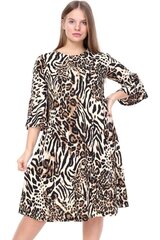 Платье с узорами из меха животных B2026-42 цена и информация | Платья | kaup24.ee