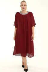 Kleit naistele F2328, punane hind ja info | Kleidid | kaup24.ee