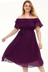 Фиолетовое платье в испанском стиле на бретеле F1003-VI-52/54 цена и информация | Платья | kaup24.ee