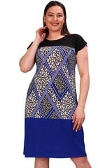 Сине-черное платье с узорами T1008-44/46 цена и информация | Платья | kaup24.ee