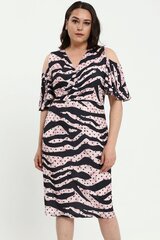 Kleit naistele T1052, roosa hind ja info | Kleidid | kaup24.ee