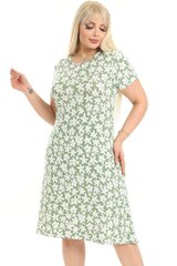 Легкое, удобное салатовое платье с цветами. T1019-ZA-44/46 цена и информация | Платья | kaup24.ee