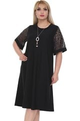 Черное платье с необычными рукавами F2326-48 цена и информация | Платья | kaup24.ee