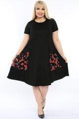 Платье размера XL с цветочными карманами B357-44/46 цена и информация | Платья | kaup24.ee