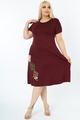 Бордовое платье на лето B358-BO-42/44 цена и информация | Платья | kaup24.ee