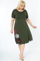 Kleit naistele B358, roheline hind ja info | Kleidid | kaup24.ee