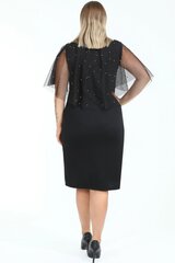 Черное маскарадное платье с бисером F2329-48 цена и информация | Платья | kaup24.ee